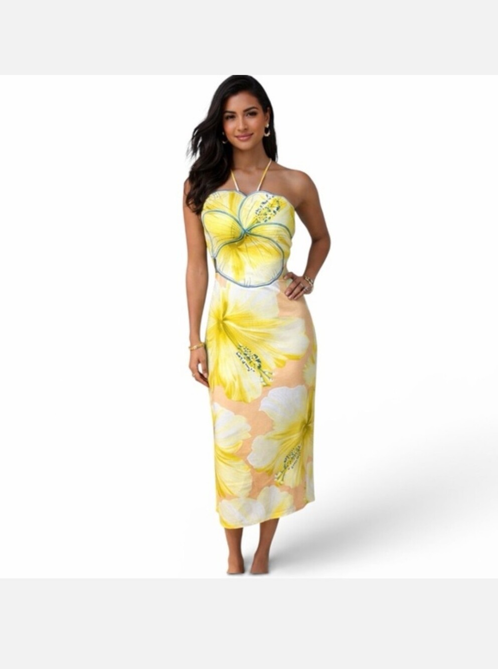 FARM Rio Midi Tropical Dress